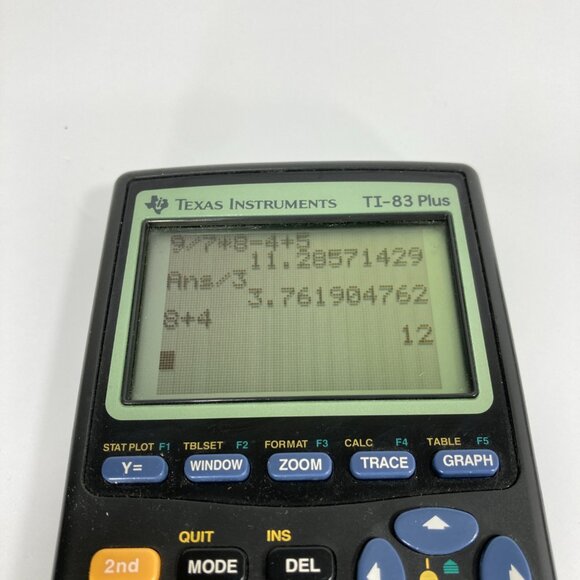 Texas Instruments TI-83 TI83 Plus Graphing Calculator Black w/ Cover TESTED - Picture 2 of 4